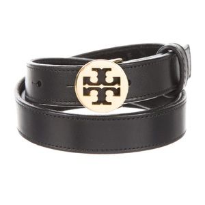 Tory Burch Leather Logo Belt